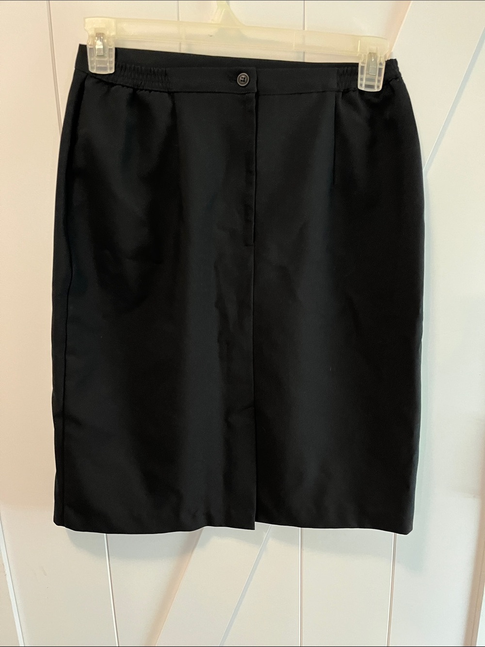 Kathie Lee Collection Black Pencil Skirt - Sleek Office Essential - Picture 2 of 3